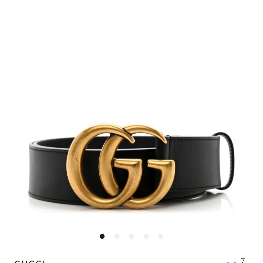 Gucci Double G Leather Belt 80/32